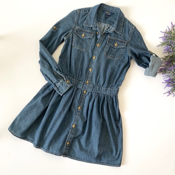 size 16 denim dress